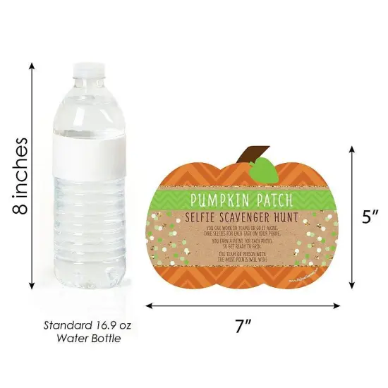 Big Dot of Happiness Pumpkin Patch - Selfie Scavenger Hunt - Fall, Halloween or Thanksgiving Party Game - Set of 12 {4}