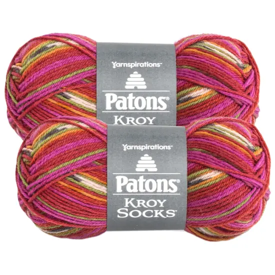 (Pack of 2) Patons Kroy Socks Yarn-Dads Jacquard {1}