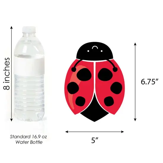 Big Dot of Happiness Happy Little Ladybug - Decorations DIY Baby Shower or Birthday Party Essentials - Set of 20 {6}