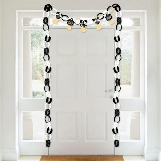 Big Dot of Happiness Goodbye High School, Hello College - 90 Chain Links & 30 Paper Tassels Decor Kit - Graduation Party Paper Chains Garland - 21 ft {4}