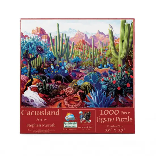 Sunsout Cactusland 1000 pc Jigsaw Puzzle 69936 {4}
