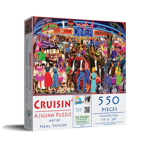 Sunsout Cruisin 550 pc Jigsaw Puzzle 61512 {3}