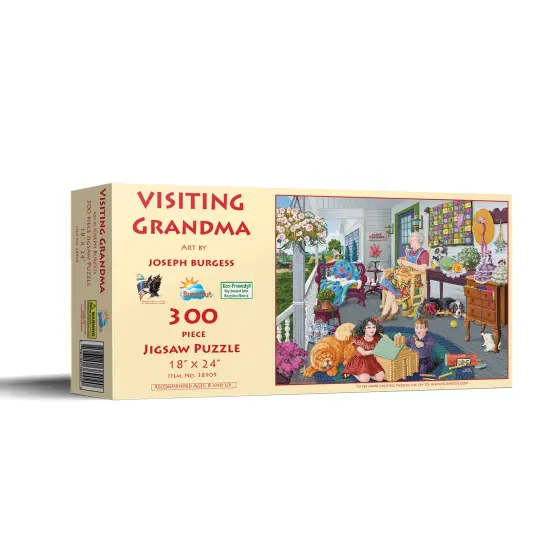 Sunsout Visiting Grandma 300 pc Mothers Day Jigsaw Puzzle 38909 {3}