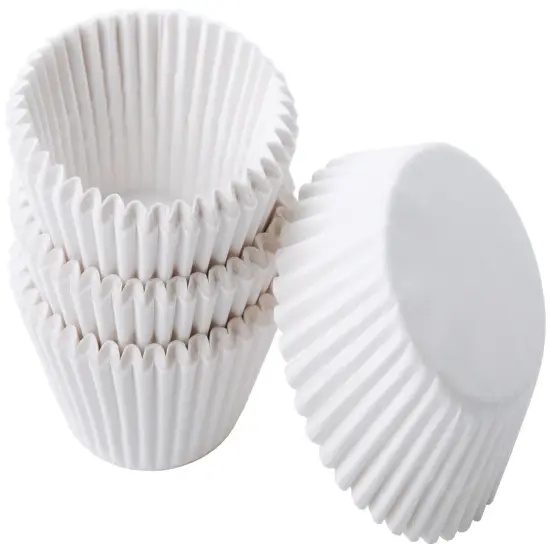 Wilton Mini Baking Cups 100/Pkg-White {1}