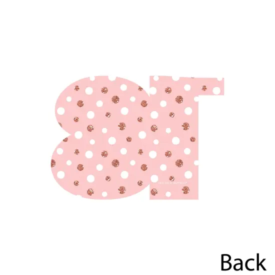 Big Dot of Happiness 13th Pink Rose Gold Birthday - Decorations DIY Happy Birthday Party Essentials - Set of 20 {4}