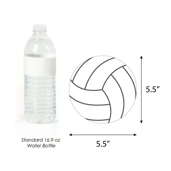 Big Dot of Happiness Bump, Set, Spike - Volleyball - Decorations DIY Baby Shower or Birthday Party Essentials - Set of 20 {6}