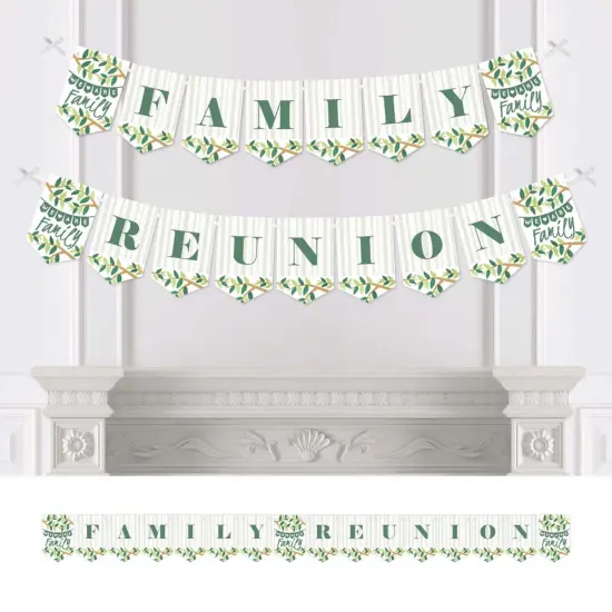 Big Dot of Happiness Family Tree Reunion - Family Gathering Party Bunting Banner - Party Decorations - Family Reunion {1}
