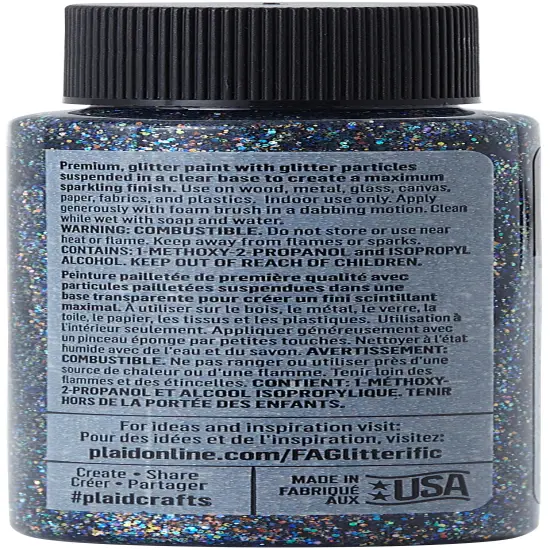 FolkArt Glitterific Fine Glitter Paint 2oz {1}