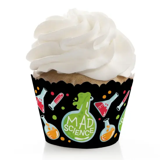 Big Dot of Happiness Scientist Lab - Baby Shower or Birthday Party Decorations - Party Cupcake Wrappers - Set of 12 {1}