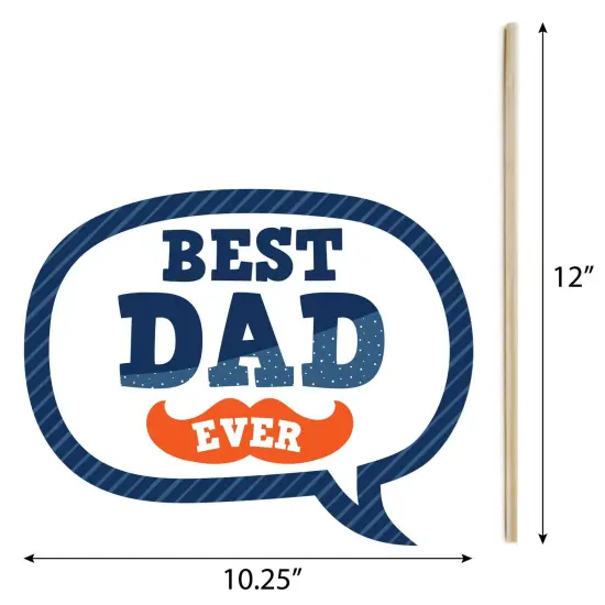 Big Dot of Happiness Happy Father's Day - We Love Dad Party Photo Booth Props Kit - 20 Count {7}