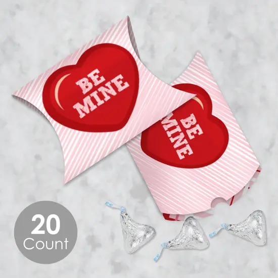 Big Dot of Happiness Conversation Hearts - Favor Gift Boxes - Valentine's Day Party Petite Pillow Boxes - Set of 20 {3}