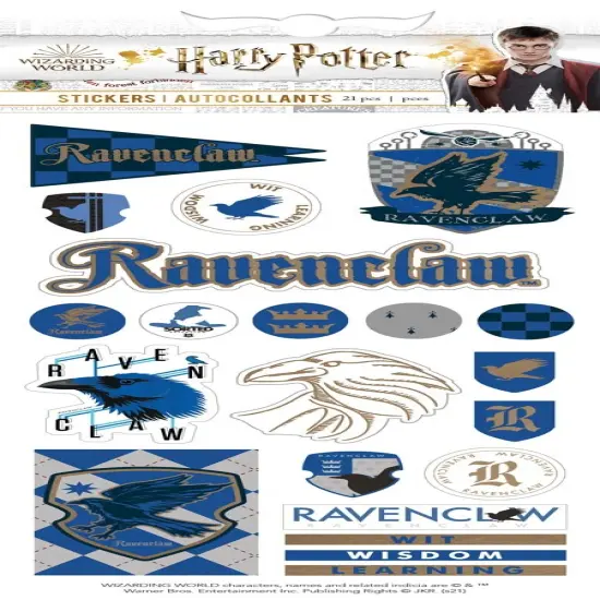Paper House Harry Potter Foiled Stickers 8"X3"-Ravenclaw House Pride {1}