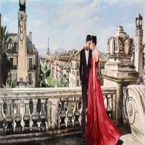 Lovers in Paris Poster Print byPierre Benson - Item # VARPDX2BN3439 {1}