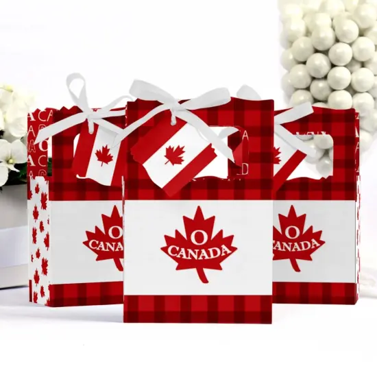 Big Dot of Happiness Canada Day - Canadian Party Favor Boxes - Set of 12 {4}