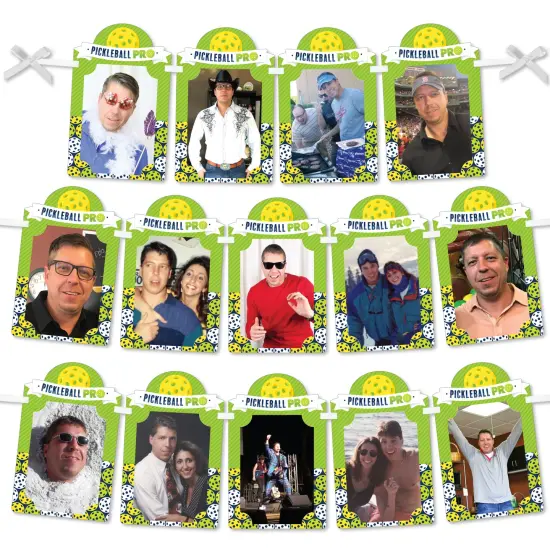 Big Dot of Happiness Let&rsquo;s Rally - Pickleball - DIY Birthday or Retirement Party Decor - Picture Display - Photo Banner {1}