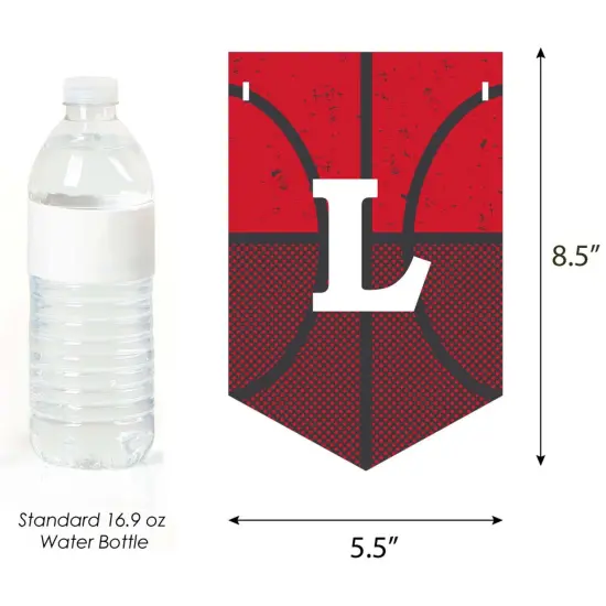 Big Dot of Happiness Red Basketball - Let The Madness Begin - College Basketball Party Bunting Banner - Party Decorations - Let The Madness Begin {4}