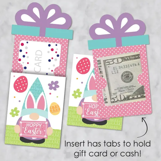 Big Dot of Happiness Easter Gnomes - Spring Bunny Party Money and Gift Card Sleeves - Nifty Gifty Card Holders - Set of 8 {4}