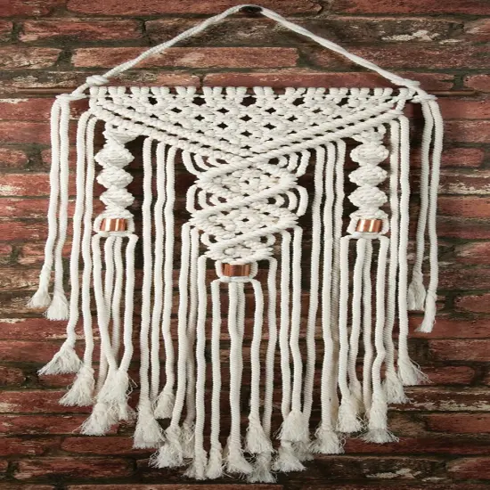 Solid Oak Macrame Wall Hanging Kit-Dual Spirals {2}