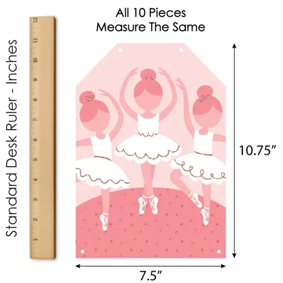 Big Dot of Happiness Tutu Cute Ballerina - Hanging Vertical Paper Door Banners - Ballet Birthday Party Baby Shower Wall Decor Kit - Indoor Door Decor {7}