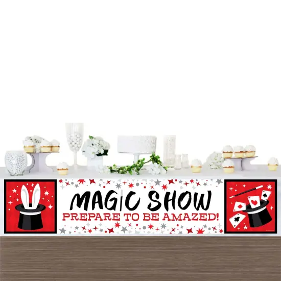 Big Dot of Happiness Ta-Da, Magic Show - Magical Party Decorations Party Banner {4}