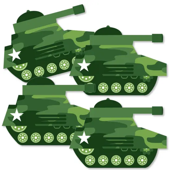 Big Dot of Happiness Camo Hero - Tank Decorations DIY Army Military Camouflage Party Essentials - Set of 20 {3}