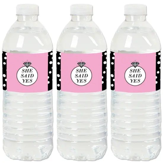 Big Dot of Happiness Omg, You're Getting Married - Engagement Party Water Bottle Sticker Labels - Set of 20 {1}