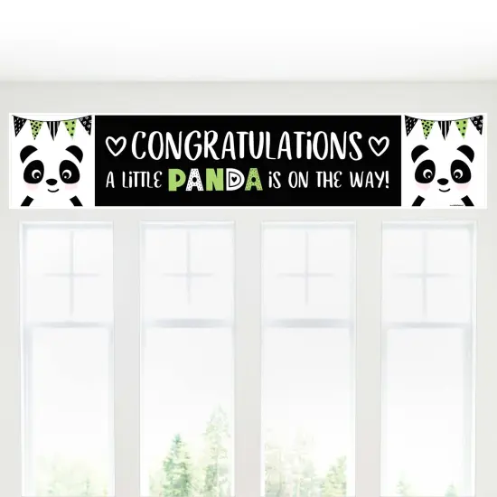 Big Dot of Happiness Party Like a Panda Bear - Baby Shower Decorations Party Banner {6}
