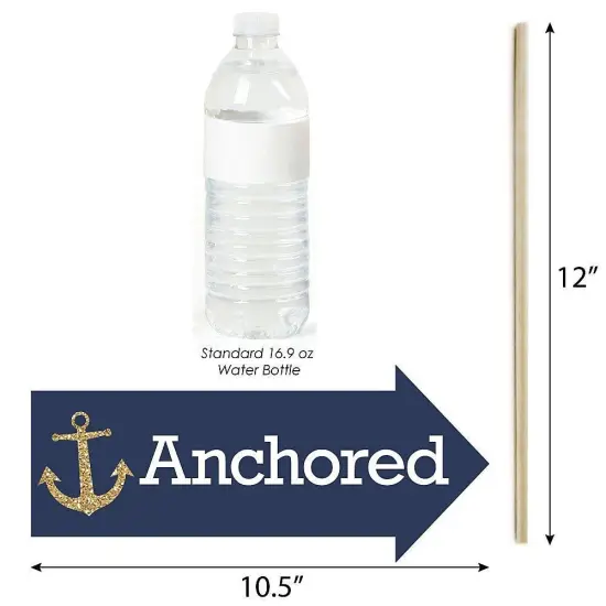 Big Dot of Happiness Funny Last Sail Before the Veil - Nautical Bridal Shower and Bachelorette Party Photo Booth Props Kit - 10 Piece {4}