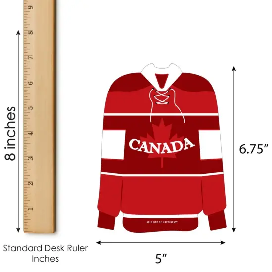 Big Dot of Happiness Canada Day - Bar Bingo Cards and Markers - Canadian Party Shaped Bingo Game - Set of 18 {6}