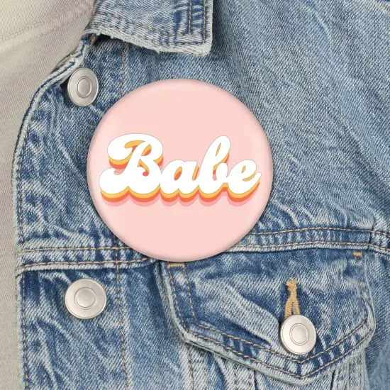 Big Dot of Happiness Bride's Babes - 3 inch Bachelorette Party Badge - Pinback Buttons - Set of 8 {4}