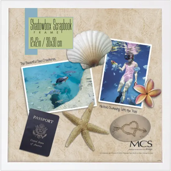 MBI Shadow Box Frame 12'X12"-White {1}