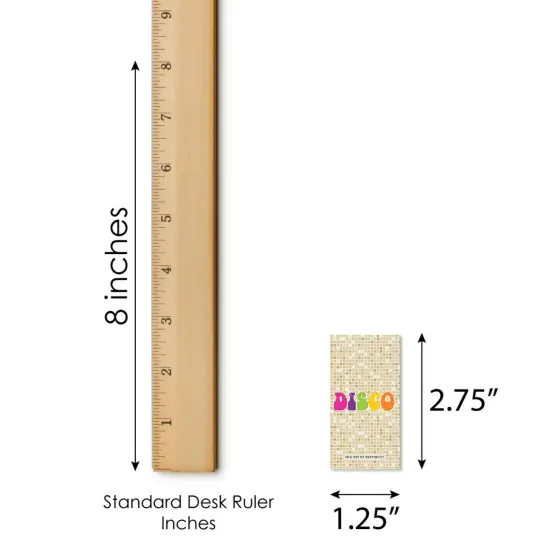 Big Dot of Happiness 70's Disco - Mini Candy Bar Wrapper Stickers - 1970s Disco Fever Party Small Favors - 40 Count {6}