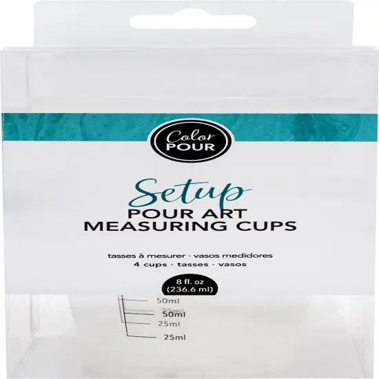 American Crafts Color Pour Measuring Cups 4/Pkg {1}
