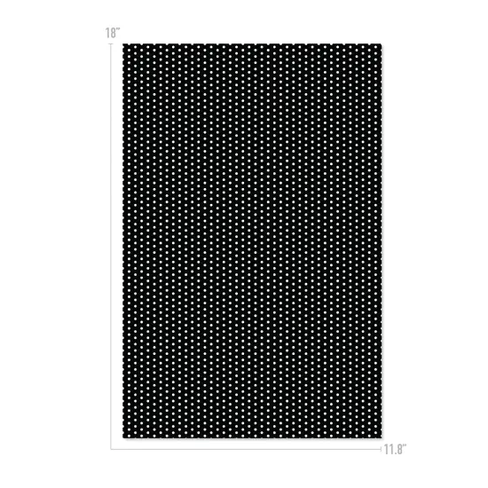 Happy Crafters&reg; Polka Dot 11.8" x 18" Sheet Black and White {1}