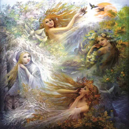 Sunsout Seasons 1000 pc Jigsaw Puzzle 70606 {1}