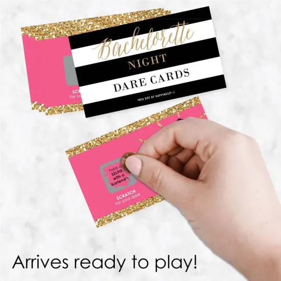 Big Dot of Happiness Girls Night Out - Bachelorette Party Game Scratch Off Dare Cards - 22 Count {3}