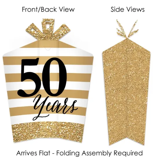 Big Dot of Happiness We Still Do - 50th Wedding Anniversary - Table Decorations - Anniversary Party Fold and Flare Centerpieces - 10 Count {3}