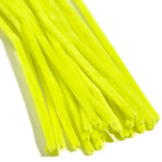 CousinDIY Chenille Stems 6mmx12" 25/Pkg-Yellow {5}