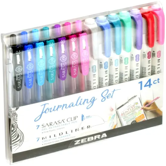Zebra Mildliner Journaling Set 14/Pkg-Assorted Colors & Styles {2}
