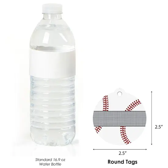 Big Dot of Happiness Batter Up - Baseball - Baby Shower or Birthday Party Favor Gift Tags (Set of 20) {4}