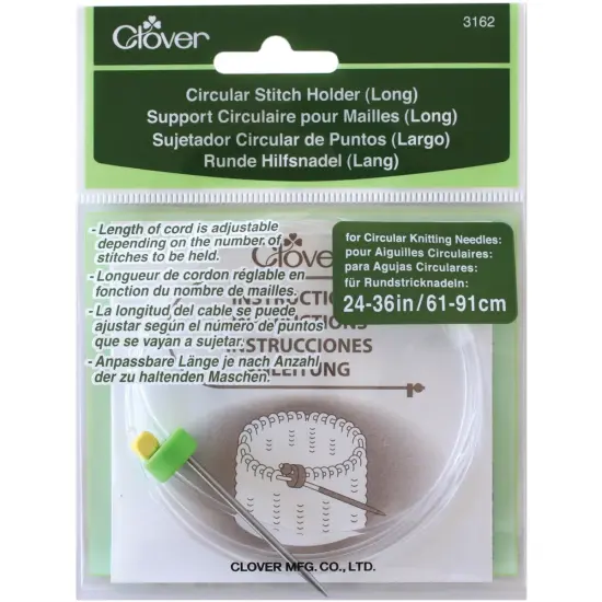 Clover Long Circular Stitch Holder-Sizes 24" To 36" {1}