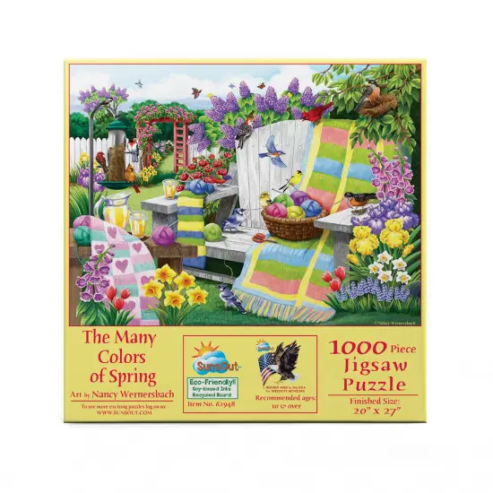 Sunsout The Many Colors of Spring 1000 pc Jigsaw Puzzle 62948 {4}