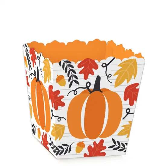 Big Dot of Happiness Fall Pumpkin - Party Mini Favor Boxes - Halloween or Thanksgiving Party Treat Candy Boxes - Set of 12 {1}