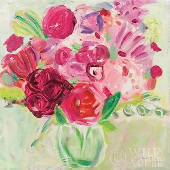 Pink and Red Florals Poster Print by Farida Zaman - Item # VARPDX32160HR {1}