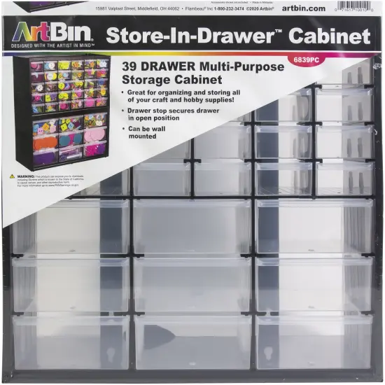 ArtBin Store-N-Drawer Cabinet-14.375"x6.25"x17.875" 39 Drawers {1}