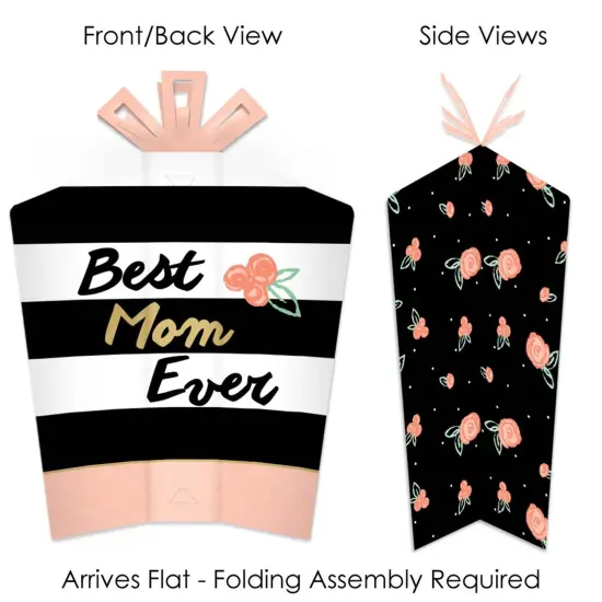 Big Dot of Happiness Best Mom Ever - Table Decorations - Mother's Day Party Fold and Flare Centerpieces - 10 Count {3}