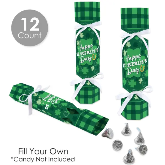 Big Dot of Happiness Shamrock St. Patrick's Day - No Snap Saint Paddy&rsquo;s Day Party Table Favors - DIY Cracker Boxes - Set of 12 {4}