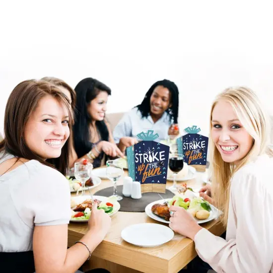 Big Dot of Happiness Strike Up the Fun - Bowling - Table Decorations - Birthday Party or Baby Shower Fold and Flare Centerpieces - 10 Count {7}