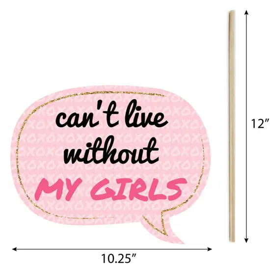Big Dot of Happiness Be My Galentine - Galentine's and Valentine's Day Party Photo Booth Props Kit - 20 Count {7}