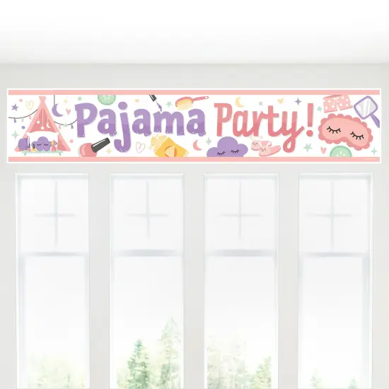 Big Dot of Happiness Pajama Slumber Party - Girls Sleepover Birthday Party Decorations Party Banner {6}